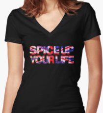 Spice Up your life Women's Fitted V-Neck T-Shirt