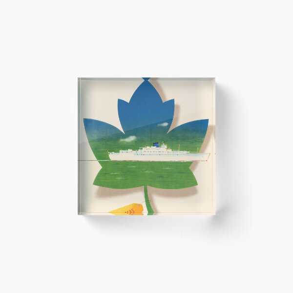 Item preview, retro classic Europe Canada Line poster designed and sold by CorasPosters.