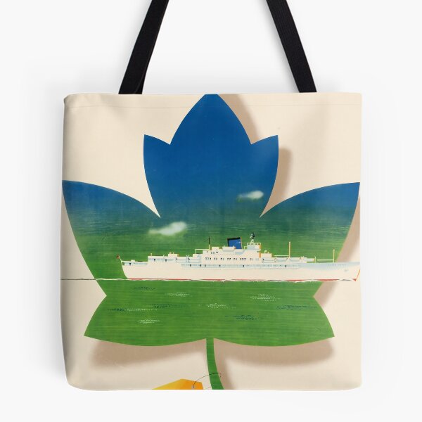 Item preview, retro classic Europe Canada Line poster designed and sold by CorasPosters.