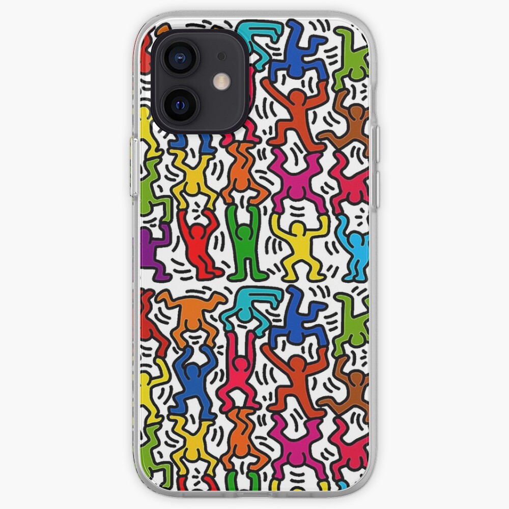 Keith Haring Stick Figure Acrobats iPhone Case & Cover