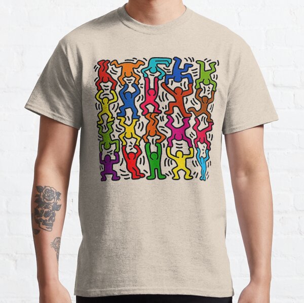 Keith Haring Stick Figure Acrobats Classic T-Shirt