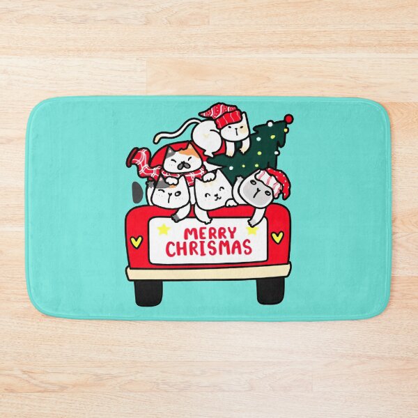 Item preview, Cats and xmas tree on red car designed and sold by Tranguyen.