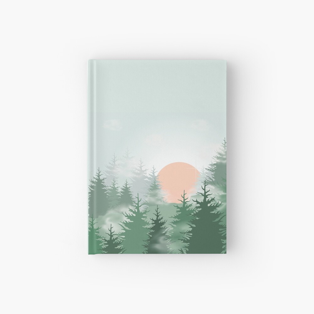 Diseño forestal Cuaderno de tapa dura