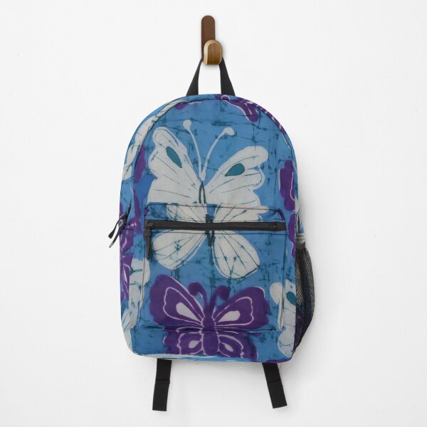 Item preview, Batik butterfly in Purple, White and Blue designed and sold by Leslie Rogers Todder.