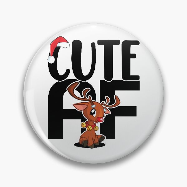 Item preview, Cute AF | Adorable Christmas Reindeer. designed and sold by GravitiTees.
