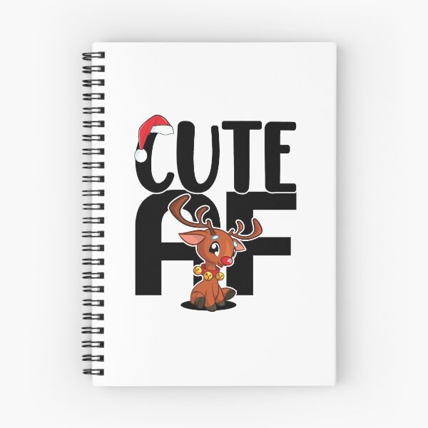 Item preview, Cute AF | Adorable Christmas Reindeer. designed and sold by GravitiTees.