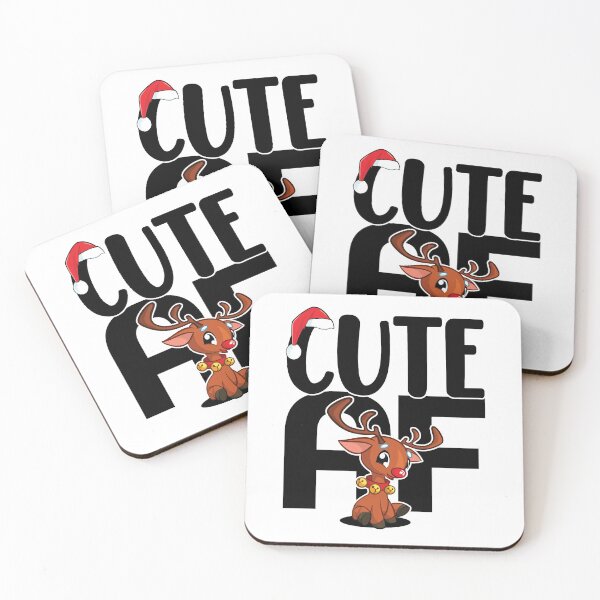 Item preview, Cute AF | Adorable Christmas Reindeer. designed and sold by GravitiTees.