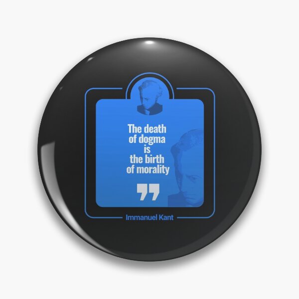 Item preview, Immanuel Kant quote poster (lightblue) designed and sold by CMYKStudio.