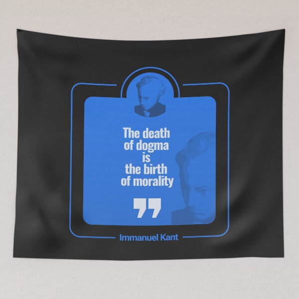 Item preview, Immanuel Kant quote poster (lightblue) designed and sold by CMYKStudio.