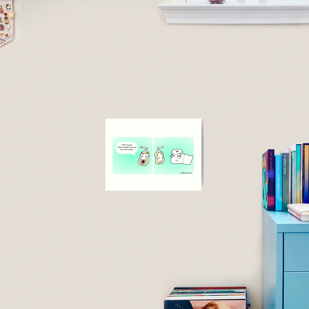 open mouth, insert foot Art Print