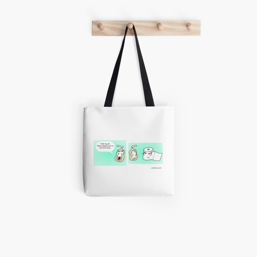 open mouth, insert foot Tote Bag