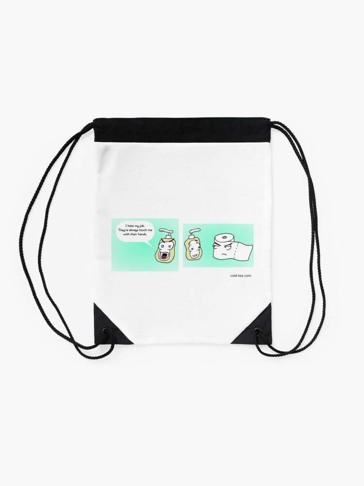 Alternate view of open mouth, insert foot Drawstring Bag