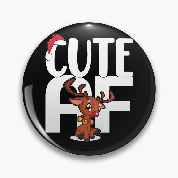 Item preview, Cute AF | Charming Christmas Reindeer. designed and sold by GravitiTees.