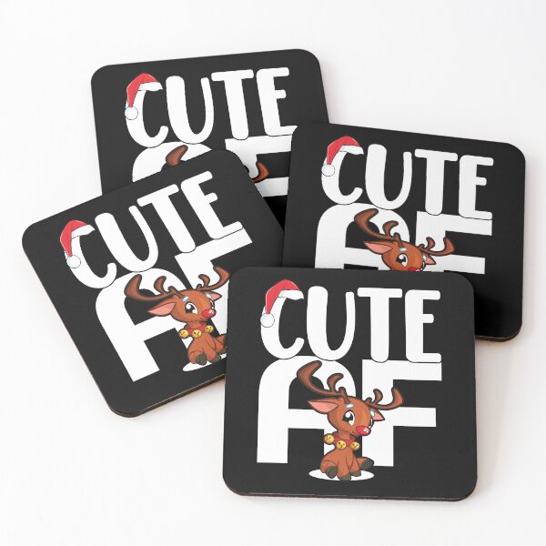 Item preview, Cute AF | Charming Christmas Reindeer. designed and sold by GravitiTees.