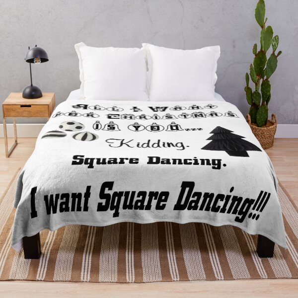 Item preview, All I Want BLK designed and sold by Square Dancing Gifts & Merchandise.