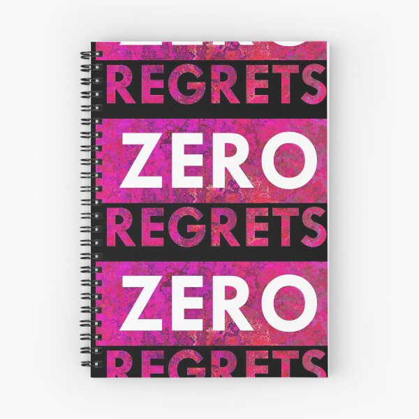Item preview, Zero regrets designed and sold by aktiveaddict.