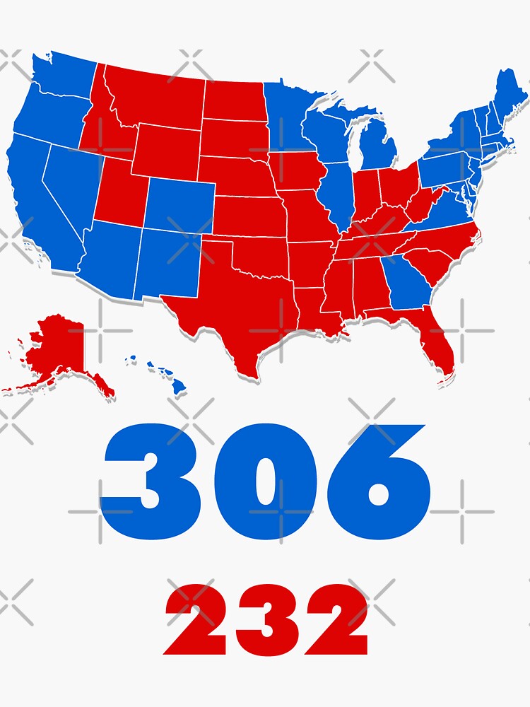 "Usa 2020 Map Election Biden 46th president 306 232 final ...