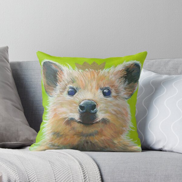 Quokka, Süßes Australisches Kurzschwanzkänguru zum Knuddeln Dekokissen