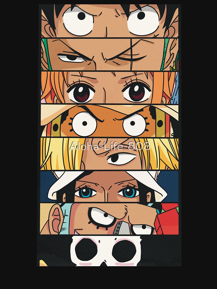 Straw Hat Crew One Piece Pirates T Shirt By Aloha Life 808 Redbubble