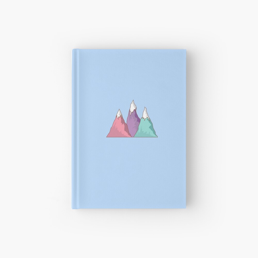 Montaña - pegatina - cartel Cuaderno de tapa dura