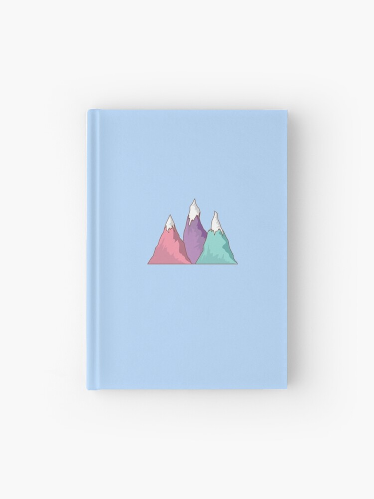 Imagen 1 de 3, Cuaderno de tapa dura con la obra Montaña - pegatina - cartel, diseñada y vendida por Lapetiteredac.