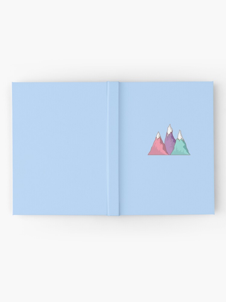 Imagen 2 de 3, Cuaderno de tapa dura con la obra Montaña - pegatina - cartel, diseñada y vendida por Lapetiteredac.