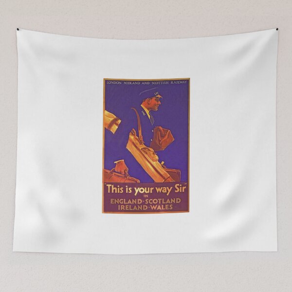 Item preview, Vintage LMS railway advert designed and sold by Random Railways.