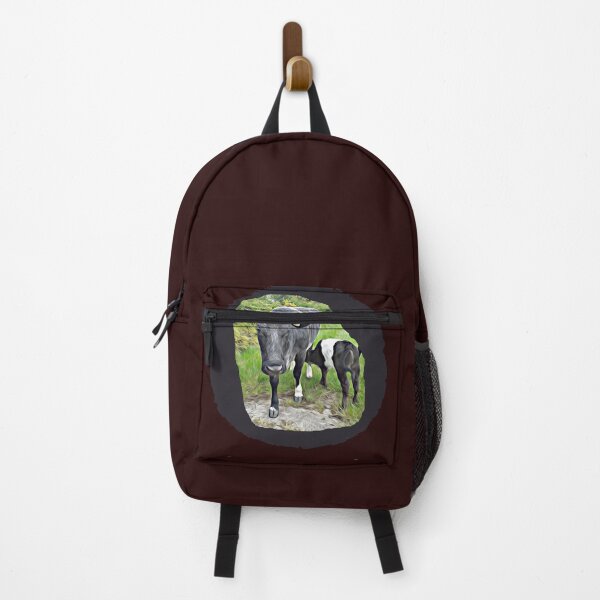 Item preview, Cow and calf on black background designed and sold by DAscroft.