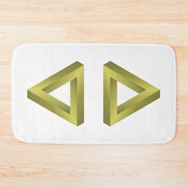 Item preview, The Impossible Penrose Triangle Optical Illusion Original Art ( Gold ) designed and sold by pgons.