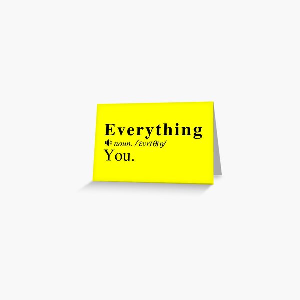 Item preview, You Are My Everything (Definition) designed and sold by mind-illusions.