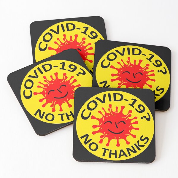Item preview, COVID-19? No Thanks; English; designed and sold by StickerApe.