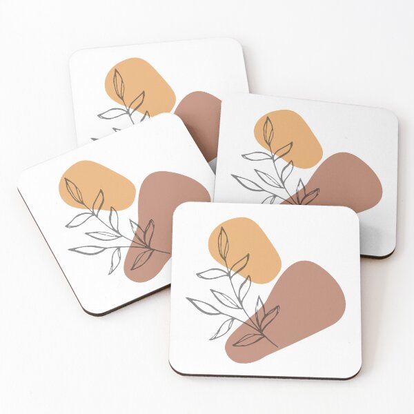 Item preview, Minimalistic Abstract Modern Art Leaves Design  designed and sold by ArtbyCharmante.