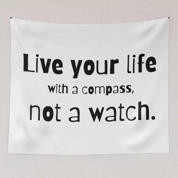 Item preview, Live your life with a compass, not a watch designed and sold by Worranarin.
