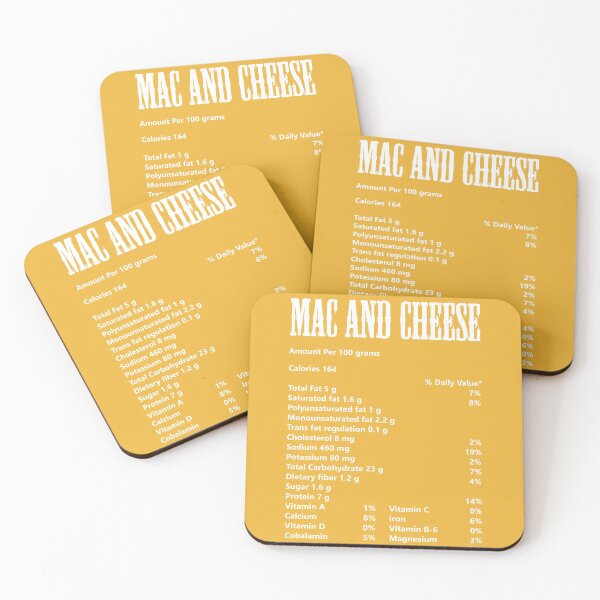 Item preview, Mac and Cheese Nutrition Facts designed and sold by hockeng.