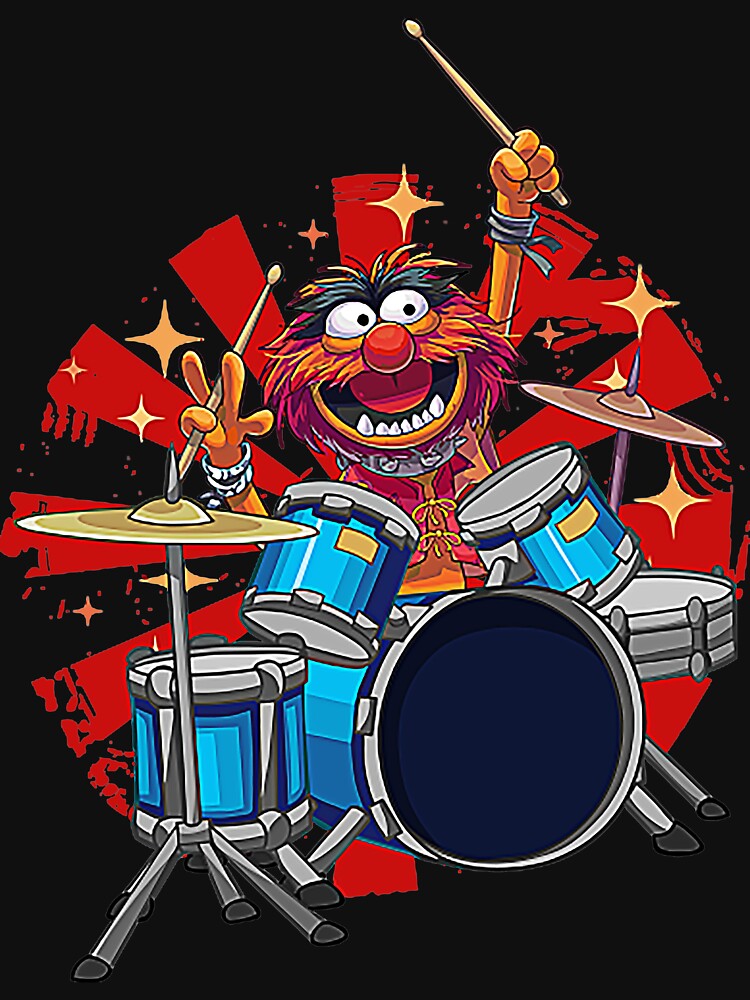 Animal Drummer The Muppets Show T-Shirt by porschemacan79