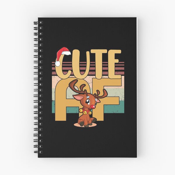 Item preview, Cute AF | Delightful Christmas Reindeer designed and sold by GravitiTees.