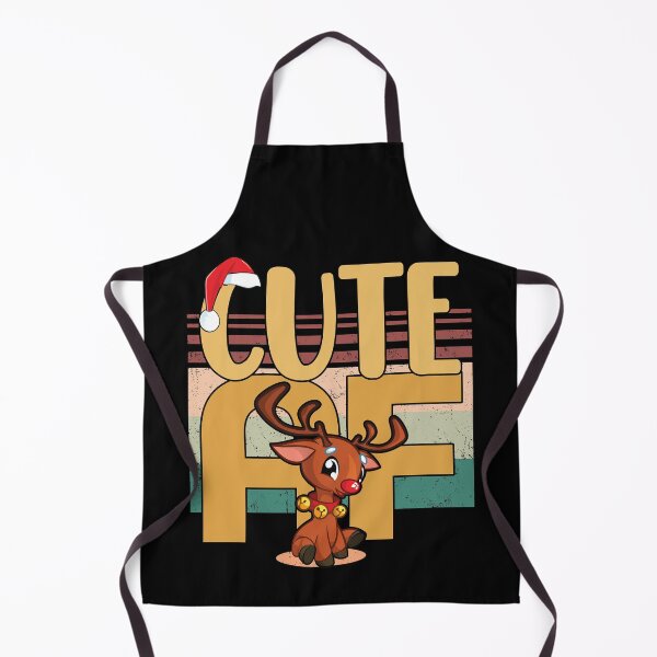 Item preview, Cute AF | Delightful Christmas Reindeer designed and sold by GravitiTees.