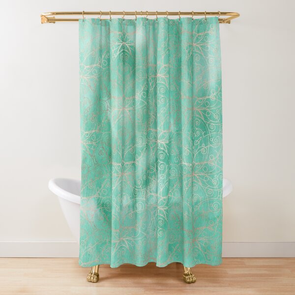 Seafoam Green Shower Curtains Redbubble