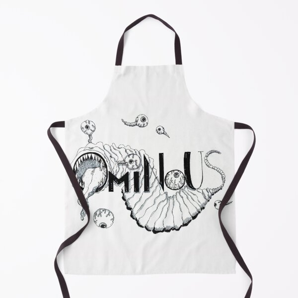 Item preview, Hand drawn scary illustration with hand lettering and word “ominous” designed and sold by Bellefotos.