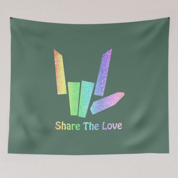 Item preview, Rainbow Share The Love designed and sold by Cobebandiem.