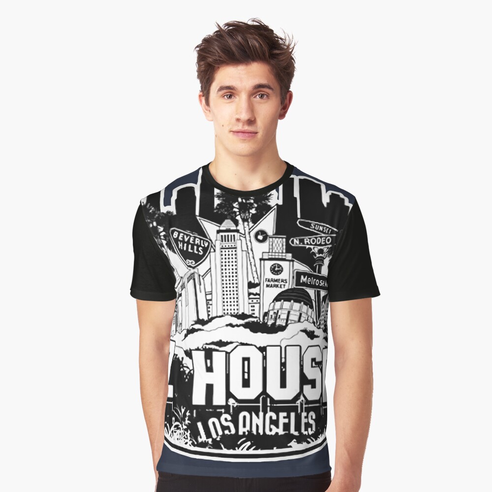 Z House Hollywood Los Angeles Cotton Graphic T-Shirt Essential T