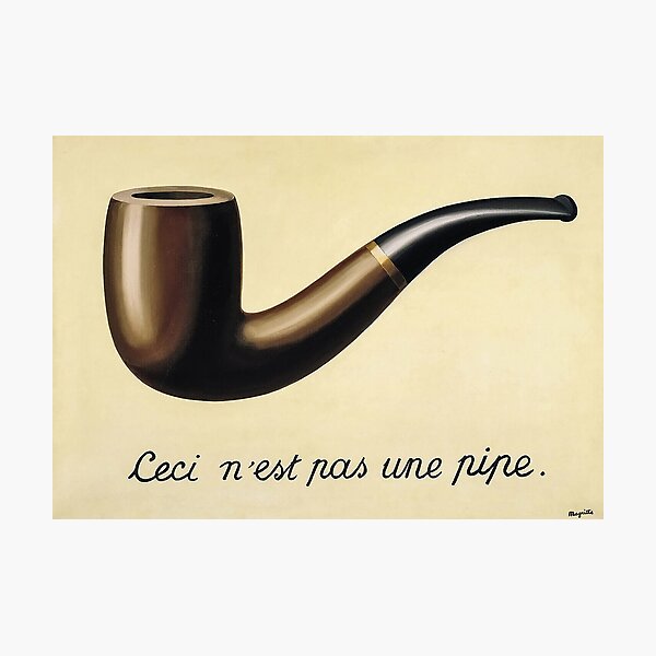 The Treachery of Images Rene Magritte Photographic Print