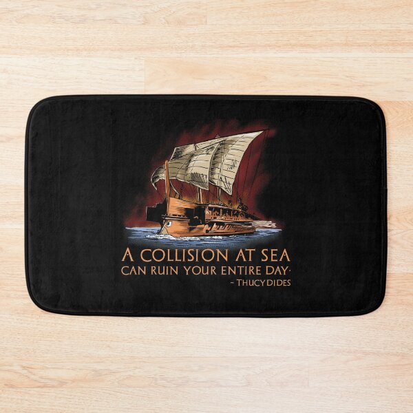 Item preview, Ancient Greek Trireme - History Of Greece - Thucydides Quote designed and sold by Styrman.