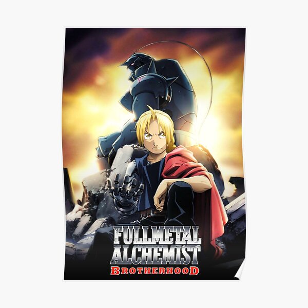 Edward and Alphonse Fullmetal Alchemist Brotherhood Poster