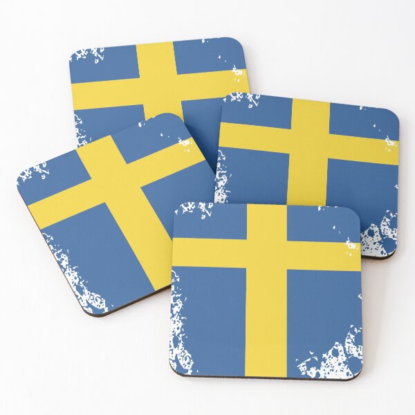 Item preview, Flag of Sweden eroded vintage designed and sold by TshirtFuchs.