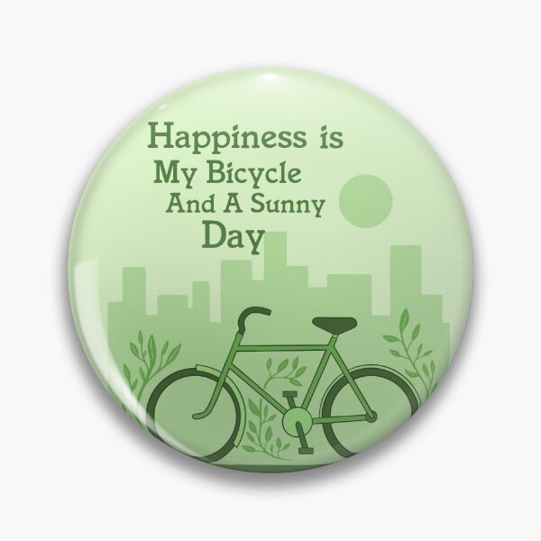 Item preview, Happiness is my bicycle and a sunny day designed and sold by della95.