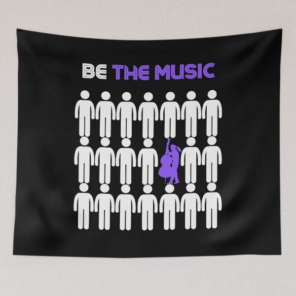 Item preview, Be The Music Double Bass designed and sold by TrendingTees4u.