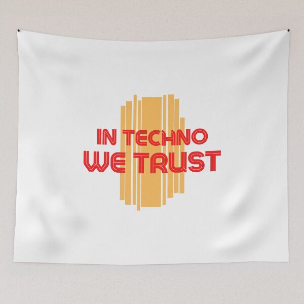Item preview,  In techno we Trust Red Orange designed and sold by kyds.