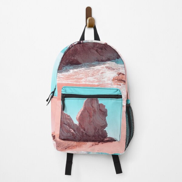 Item preview, Transcending Reality - Beachscape in Coral Pink and Turquoise designed and sold by Georgia Mizuleva.