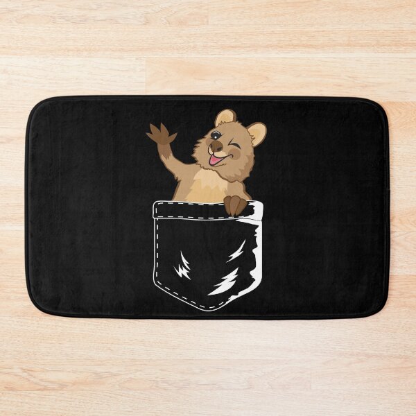Item preview, Quokka Sweet Marsupial Waving Pocket designed and sold by mMx-Design.